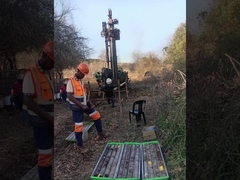 地質掘削探査用ダイヤモンド浸透型コアビット